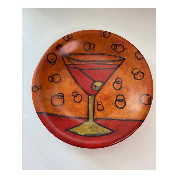 Carol Altman Art in Motion salad plates Certified International, set of 3 - Picture 2 of 9